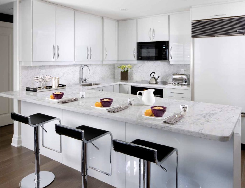 VIATERA quartz | R&D Marble, Inc. Kitchen makeover with marble