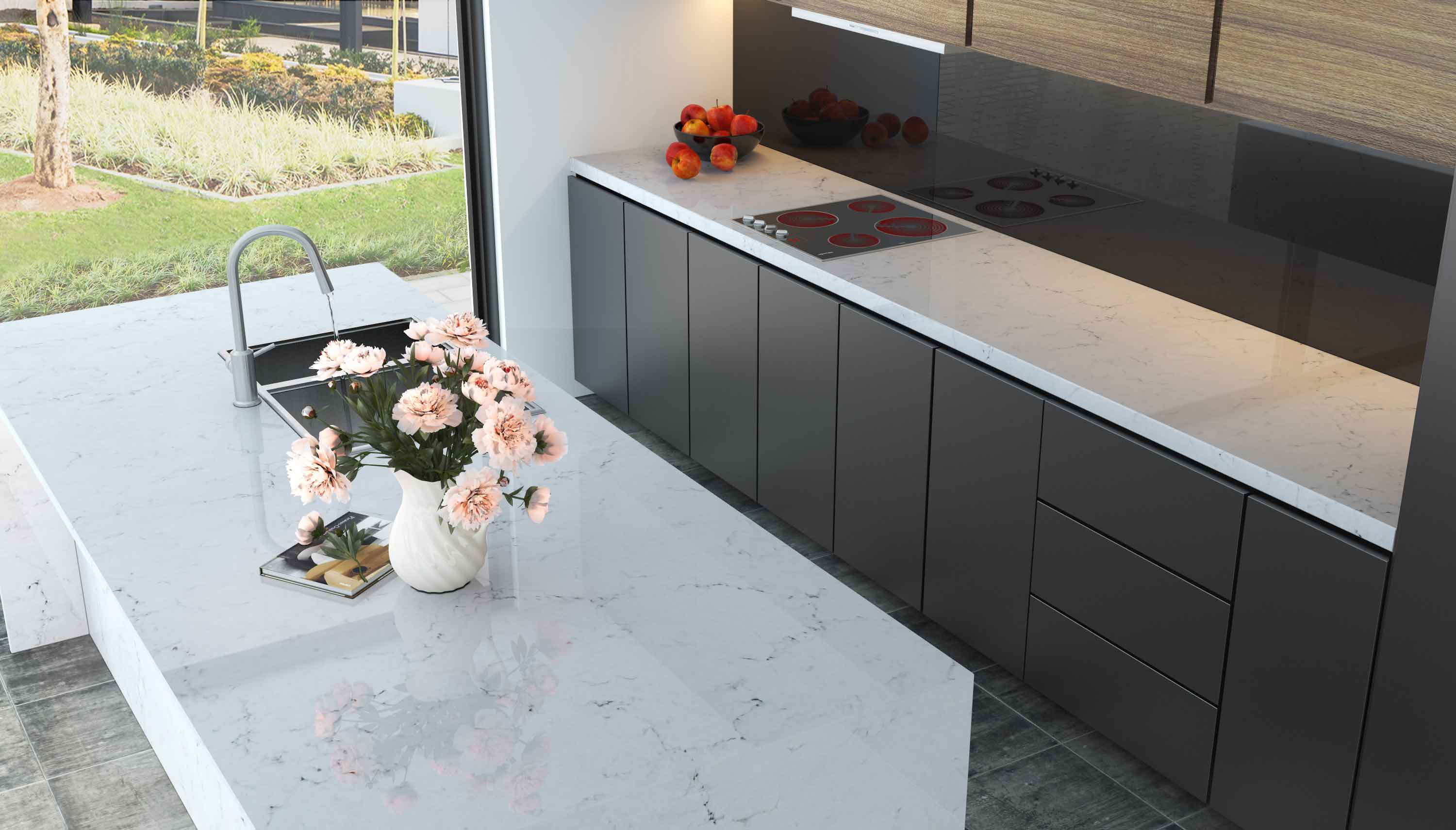 vicostone bianco venato | R&D Marble, Inc.