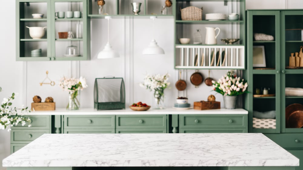 matching stone kitchen countertops with natural wood Matching Stone Kitchen Countertops with Natural Wood