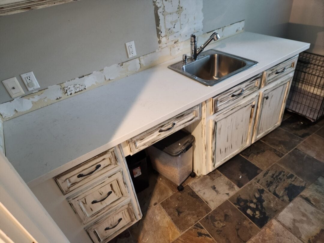 | R&D Marble, Inc. farmhouse style kitchen countertop with sink
