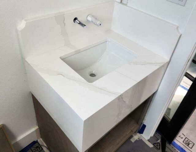 Different Types of Quartz Countertops for Your Home quartz bathroom sink countertop notches