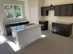 specials inside section | R&D Marble, Inc. sleek and modern kitchen island with quartz countertops