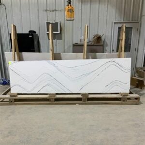 Copy of 20250319_123026 | R&D Marble, Inc. A slab of Cambria Portrush polished quartz countertop.