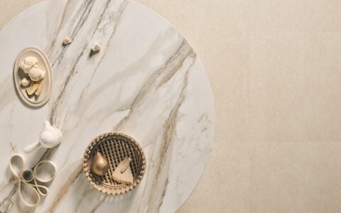 Thanksgiving Reflections from R&D Marble | R&D Marble, Inc. A round table made of Teracanto porcelain by LX Hausys in the style Calacatta Extreme